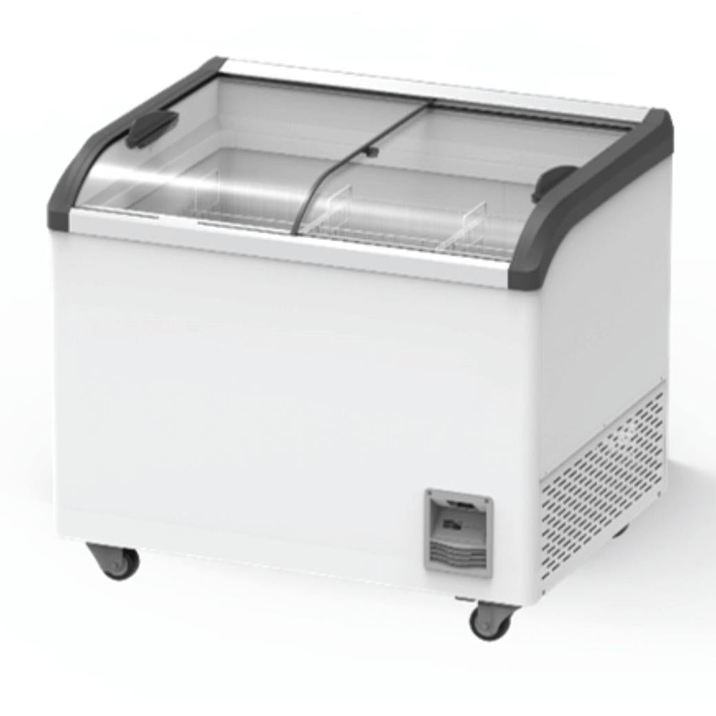 F.E.D Thermaster- Heavy Duty Supermarket Glass Sliding Lid Freezers 306L - SD-306K Mattys