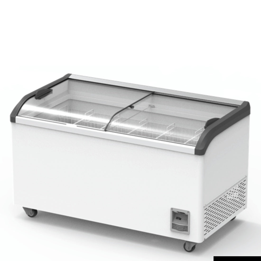 F.E.D Thermaster-SD-506K Heavy Duty Supermarket Glass Sliding Lid Freezers 506L Mattys
