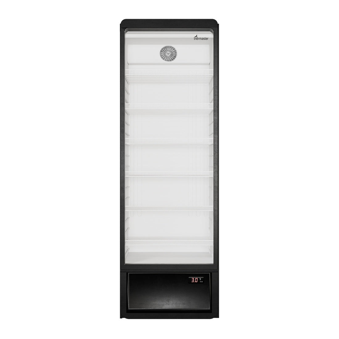 Thermaster Upright Glass Door Beverage Fridge - SDC-258B Thermaster