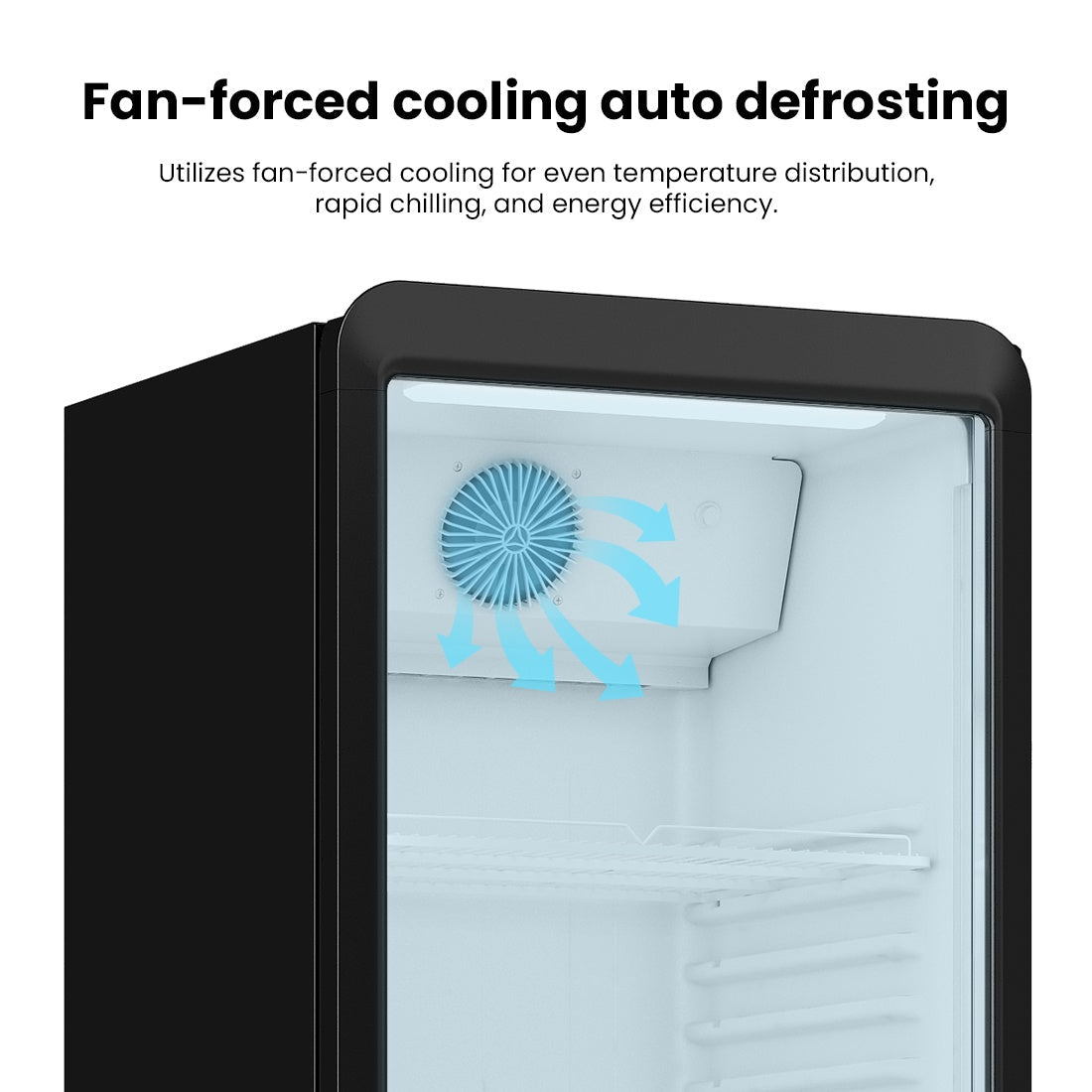 Thermaster Upright Glass Door Beverage Fridge - SDC-343B Thermaster