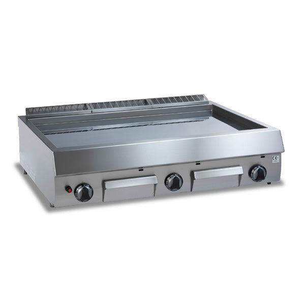 Baron SDFT12GTLC ROYAL LINE GAS FRY TOP WITH SMOOTH CHROME PLATE Baron