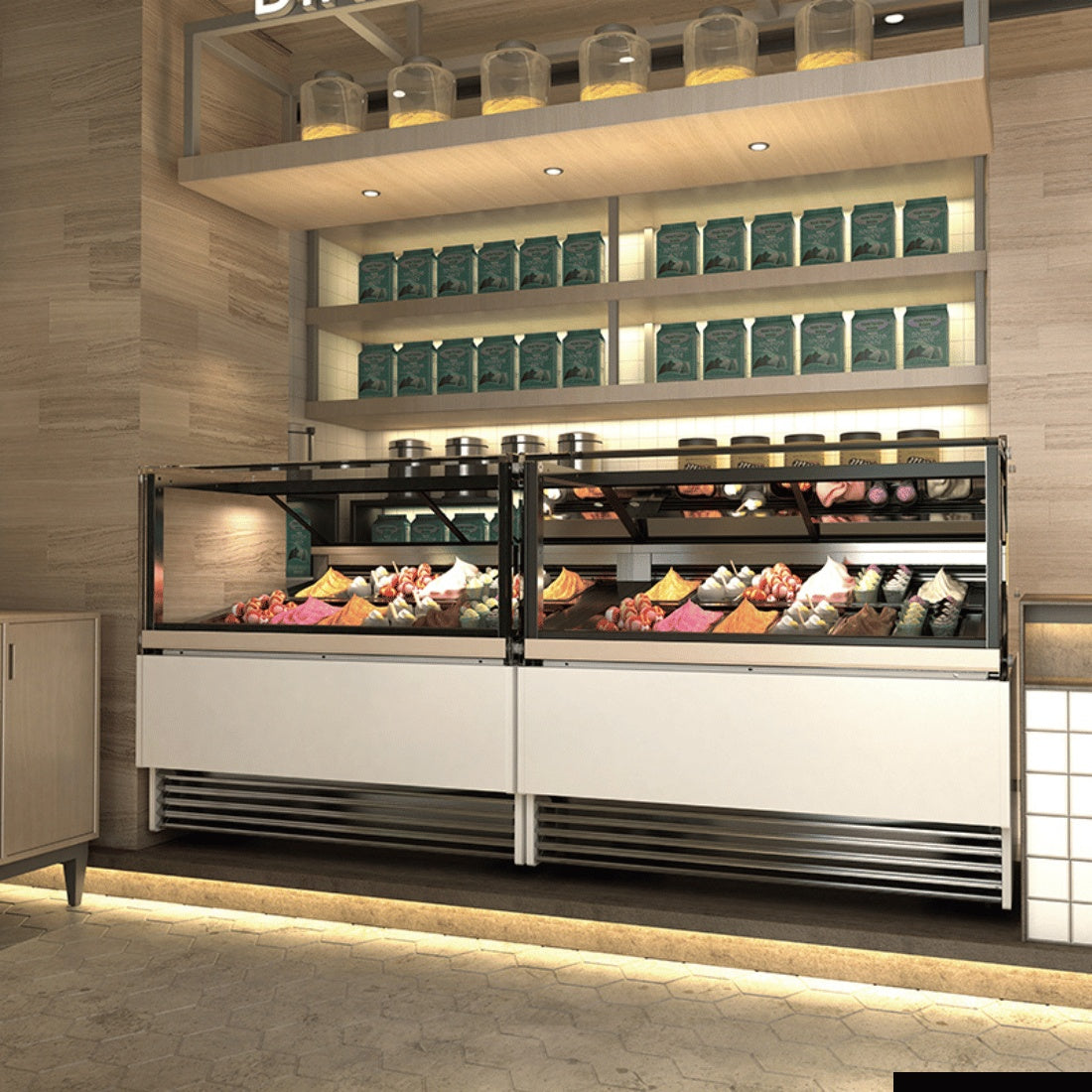 Gelato Display F.E.D Bonvue-SGD-18- Gelato / Ice Cream Display Showcase - SGD-18 Mattys