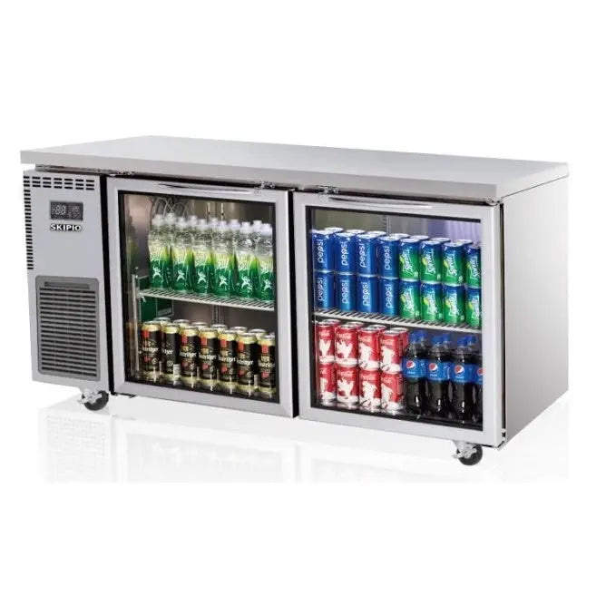 Refrigeration Skipio Undercounter Glass Door Fridge 395L - SGR15-2 Mattys