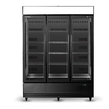 SKB1500N-AC 3 Glass Door Display or Storage Fridge, Lit Sign Mattys