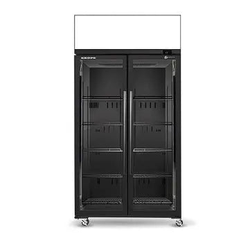 Skope Commercial Fridges 2 Glass Door Display or Storage Fridge, Lit Sign - SKT1000N-AC Mattys
