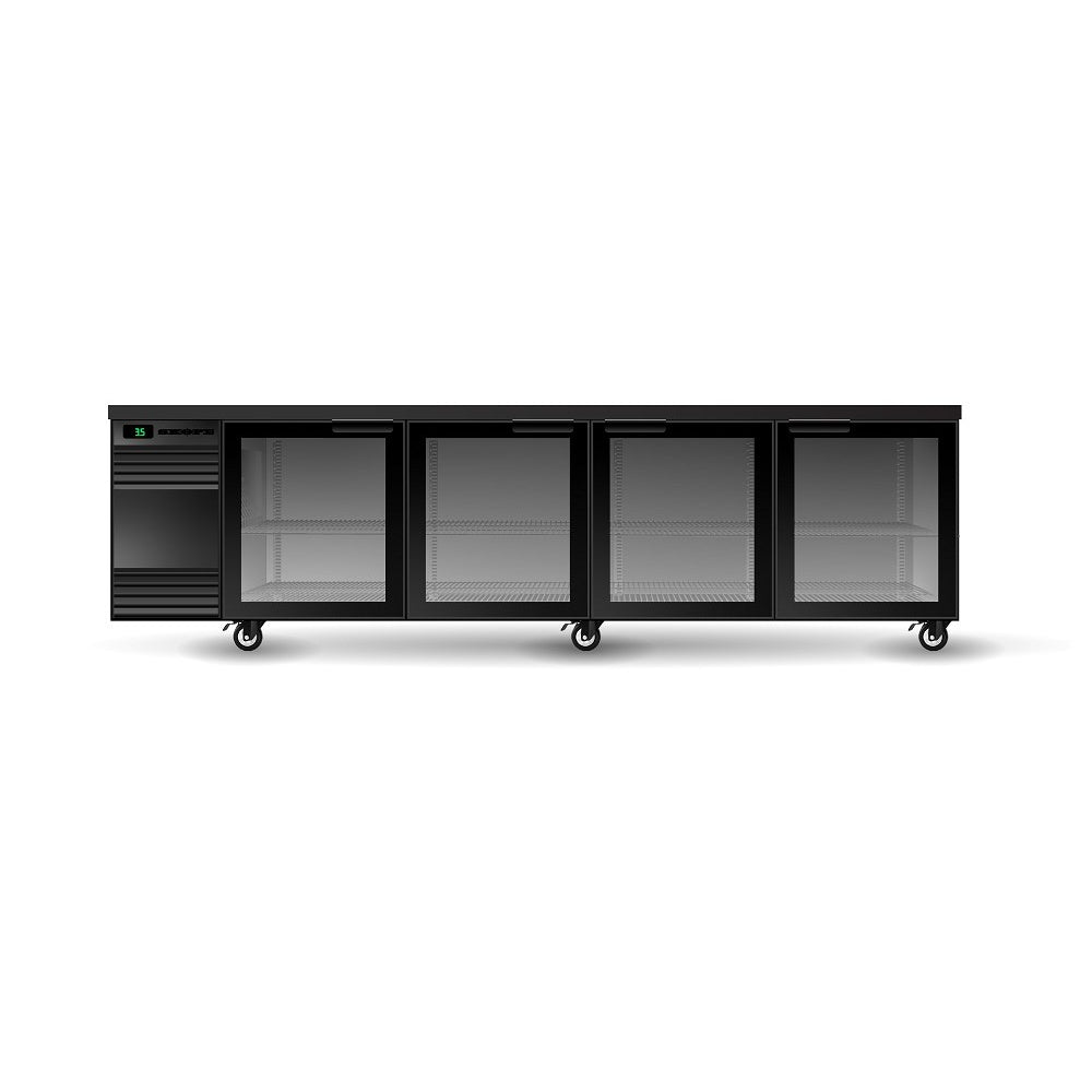 Skope Backbar -SL.4.GSW.r N SlimLine Underbench 4 Glass Swing Doors Remote Chiller Mattys