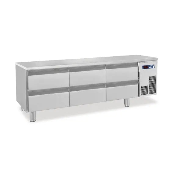 Polaris SNACK 3TNC Refrigerated Base with 6 Drawers Mattys