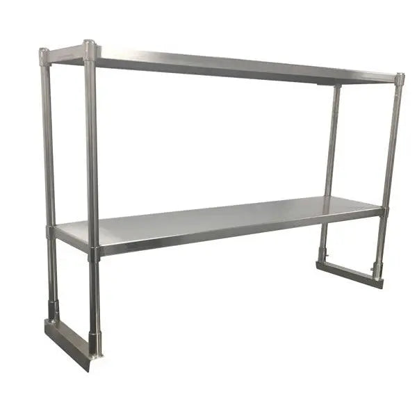 Stainless Steel & Shelving Mixrite Double over-shelves-W900 x D300 x H750 - SOS209 Mattys