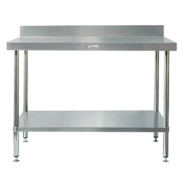 Benches Simply Stainless Work Bench With Splashback And Under Shelf (600 Series) - SS02.0300 Simply Stainless