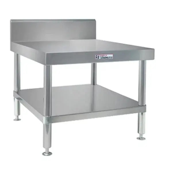 Stainless Steel & Shelving Simply Stainless Mixer Work Bench With Under Shelf And Splashback (700 Series) - SS02.7.0600.MS Simply Stainless