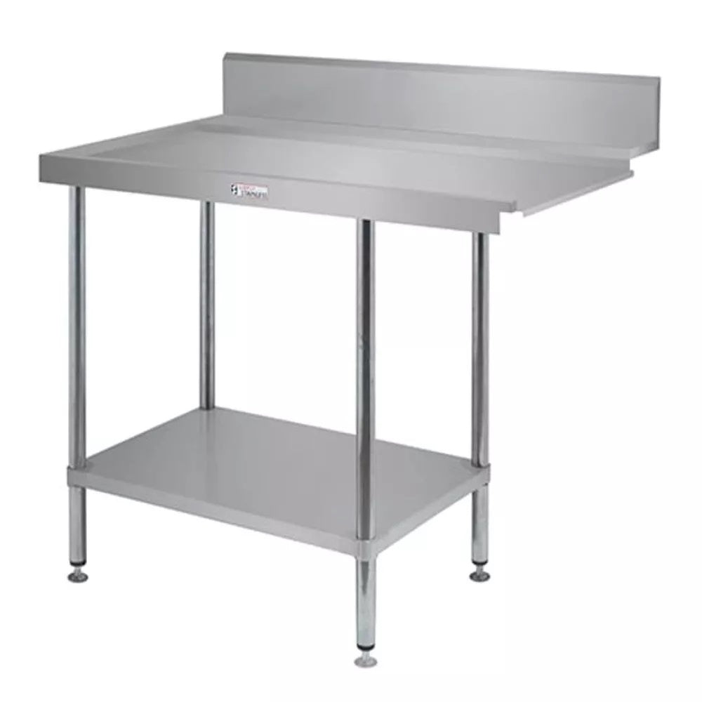 Benches Simply Stainless Left Handed Dishwasher Outlet Bench (600 Series) - 1200mm - SS07.1200L Simply Stainless