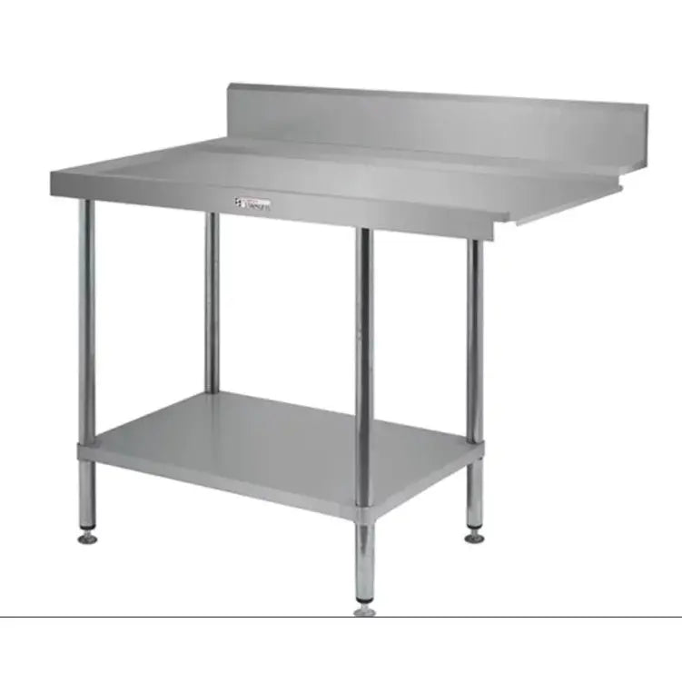 Benches Simply Stainless Left Handed Dishwasher Outlet Bench (600 Series) - 1500mm - SS07.1500L Simply Stainless