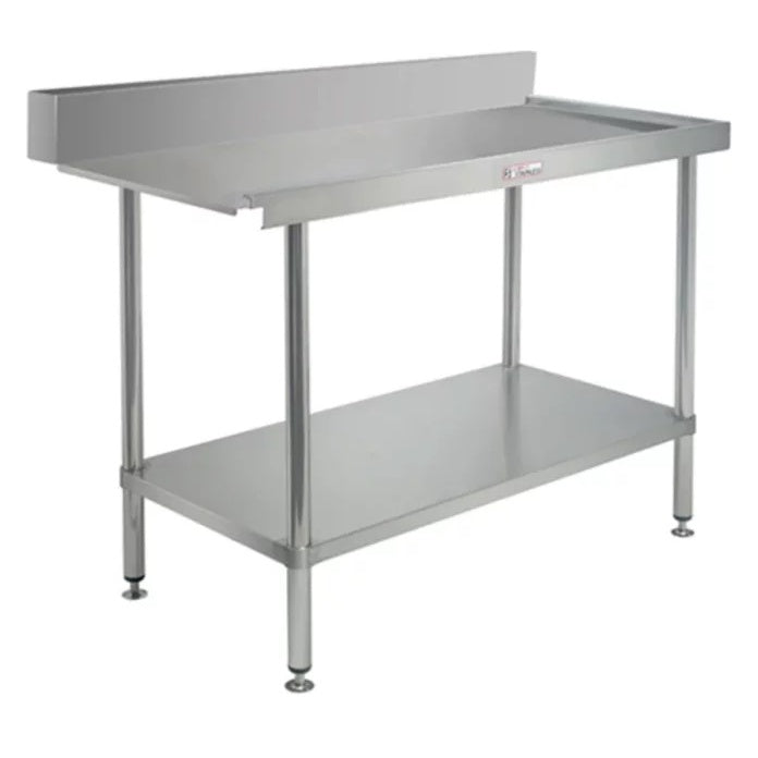 Benches Simply Stainless Right Hand Dishwasher Outlet Bench (600 Series) - 1800mm - SS07.1800R Simply Stainless