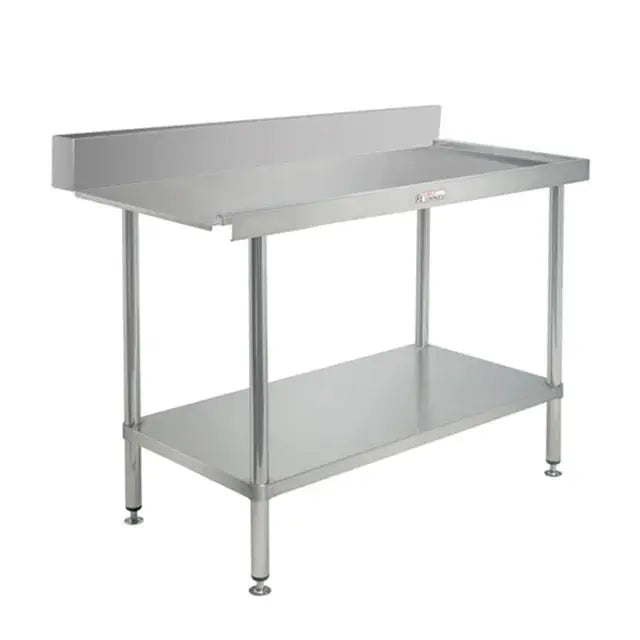 Simply Stainless SS07.7.1200R Right Hand Dishwasher Outlet Bench (700 Series) - 1200mm Simply Stainless