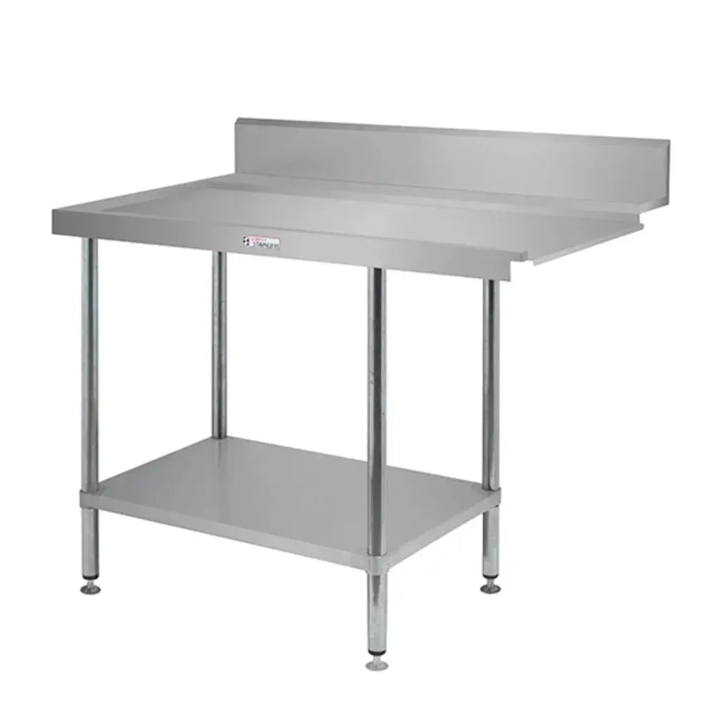 Benches Simply Stainless Left Hand Dishwasher Outlet Bench (700 Series) - 1800mm - SS07.7.1800L Simply Stainless