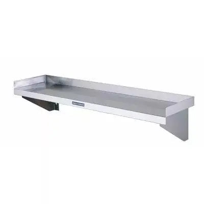 Stainless Steel & Shelving Simply Stainless Solid Wall Shelf - 1800Mm - SS10.1800 Simply Stainless
