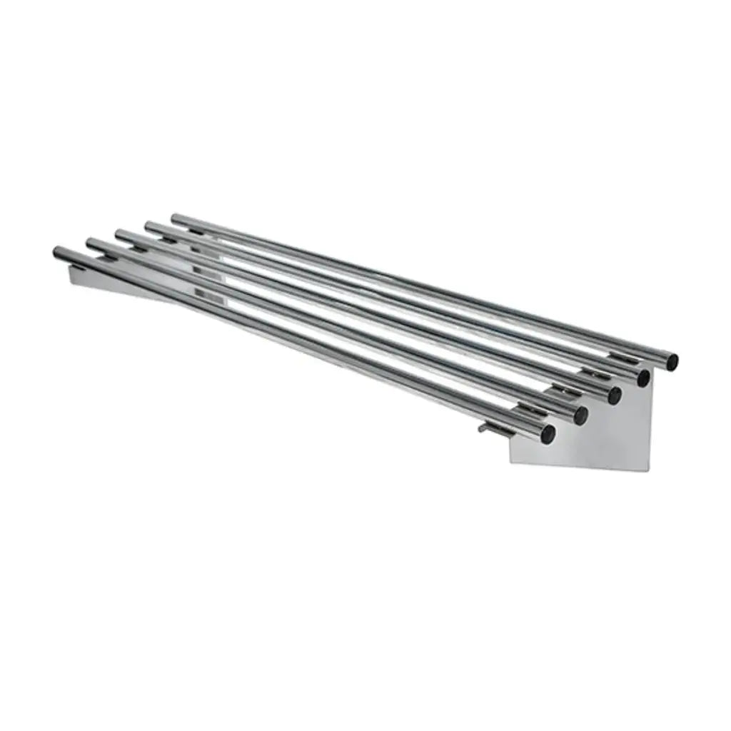 Stainless Steel & Shelving Simply Stainless Piped Wall Shelf - 2400Mm - SS11.2400 Simply Stainless