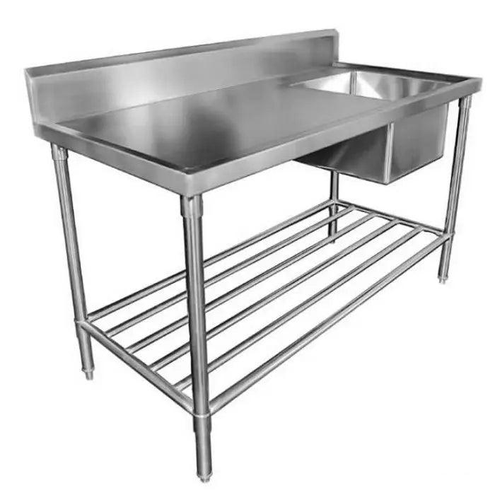 Sinks Mixrite Sink Bench With Splashback W2100 x D700 x H900 - SS1721C Mattys