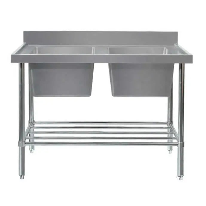 Sinks Mixrite Double Sink Bench - W2100 x D700 x H900 Rigth - SS2721R Mattys