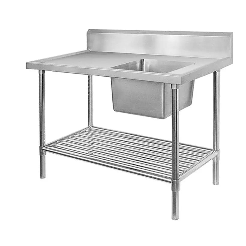 Benches F.E.D. Modular systems Single Right Sink Bench with Pot Undershelf SSB61800R/A Mattys