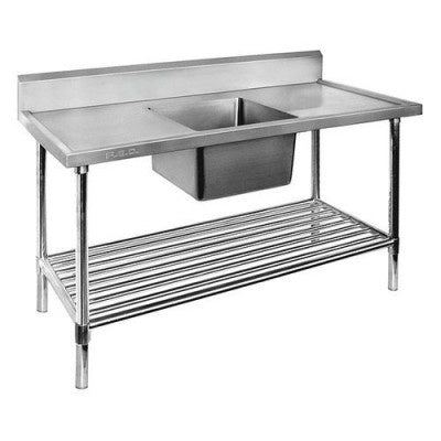 F.E.D. Modular systems SSB7-1200C/A Single Centre Sink Bench & Pot Undershelf Mattys