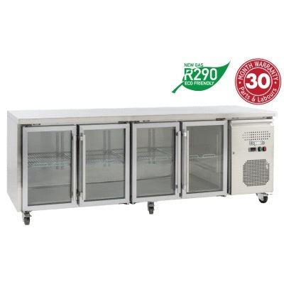 EXQUISITE SSC550G Snack Size Under Bench Chiller - Glass Doors Mattys