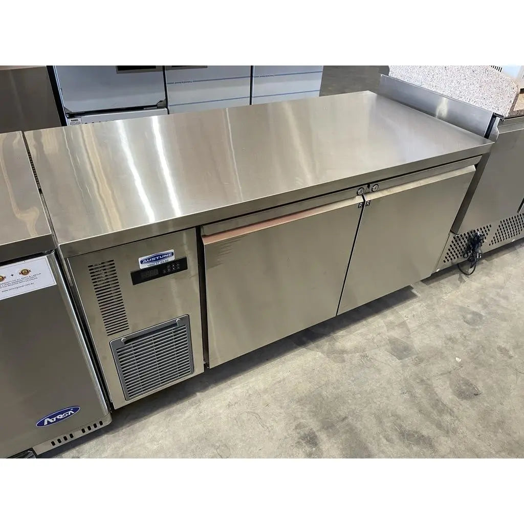 Refrigeration Austune CUR150-2 1500mm 2 Door Under Bench Fridge - SS-CUR150-2 Mattys
