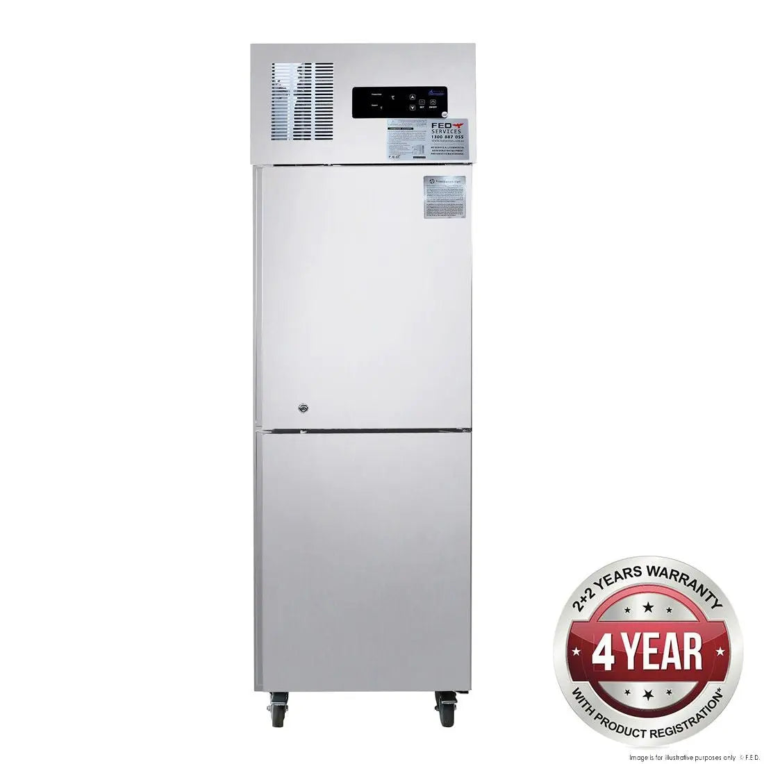 F.E.D. TROPICAL Thermaster 2 x door SS Fridge - SUC500 Mattys