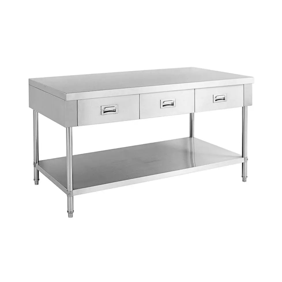 Benches F.E.D. Modular systems Work bench with 3 Drawers and Undershelf SWBD61500 Mattys