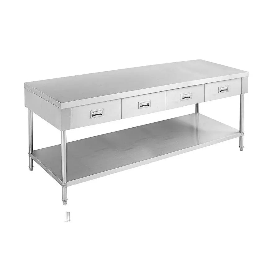 Benches F.E.D. Modular systems Work bench with 4 Drawers and Undershelf SWBD71800 Mattys