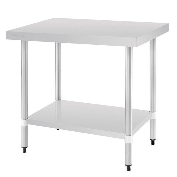 Shelving Vogue Stainless Steel Prep Table 900mm - T375 Vogue
