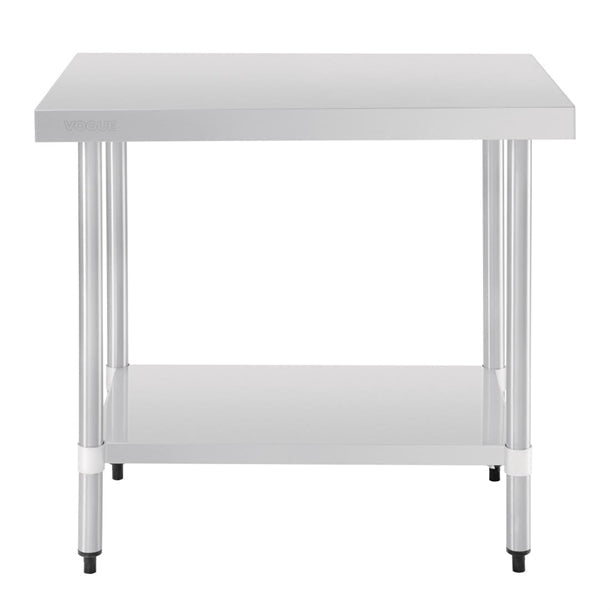 Shelving Vogue Stainless Steel Prep Table 900mm - T375 Vogue
