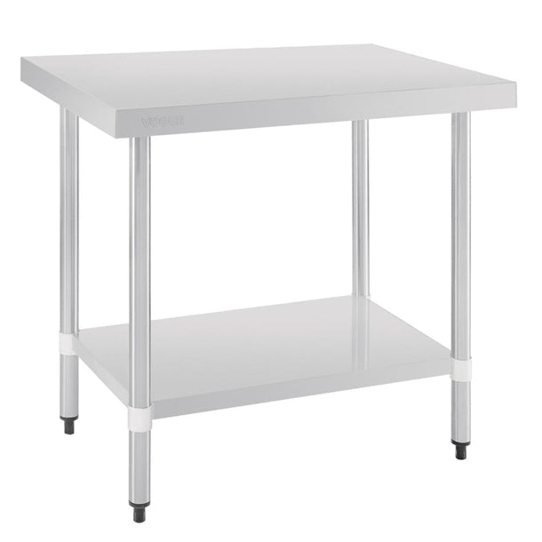 Shelving Vogue Stainless Steel Prep Table 900mm - T375 Vogue