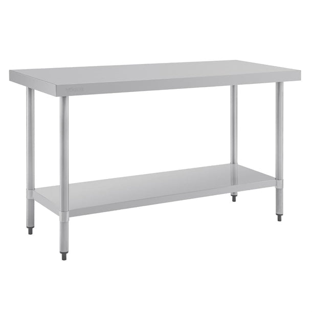 Shelving Vogue Stainless Steel Prep Table 1500mm - T377 Vogue