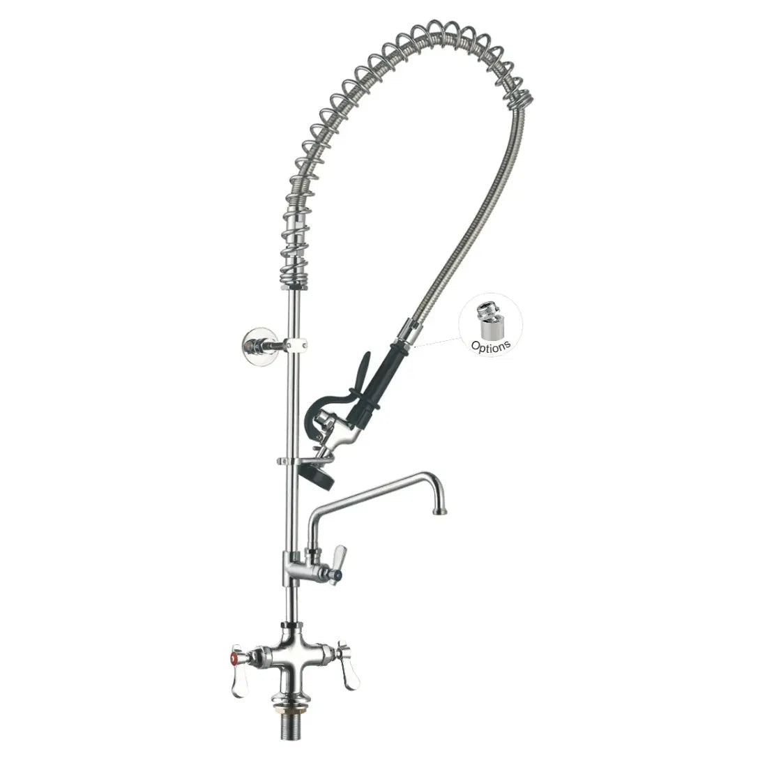 F.E.D T98001-2 Sunmixer Pre Rinse Unit with Add-on faucet and 305mm Swing Nozzle Mattys