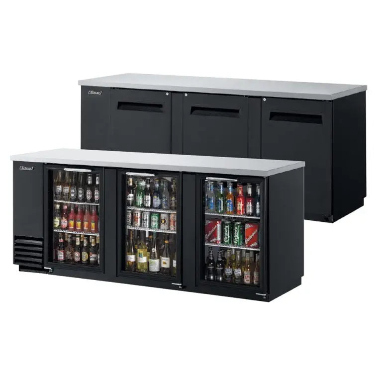 Turbo Air - 3 Glass Door Back Bar Fridge TBB-4SGD Mattys