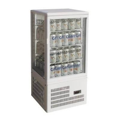 F.E.D. Thermaster Four-Sided White Countertop Display Fridge - TCBD78W Mattys