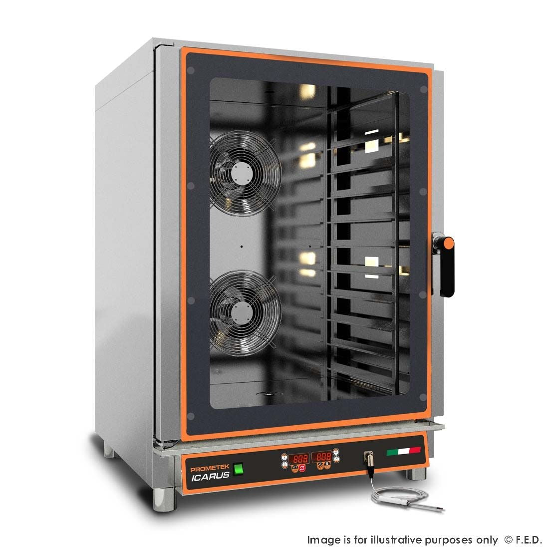 F.E.D. Prometek Icarus Digital Combi oven 600x400 mm or GN 1/1 TD-10NE Mattys