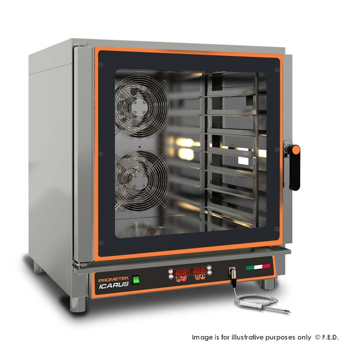 F.E.D. Prometek Icarus Digital Combi oven 600x400 mm or GN 1/1 - TD-7NE Mattys