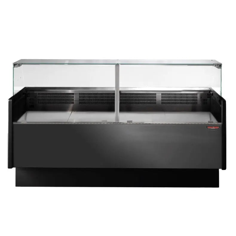 F.E.D Tecnodom-TDMR-0920B Serie MR9.5 Black 2000mm Wide Deli Display with Storage and Castors Mattys