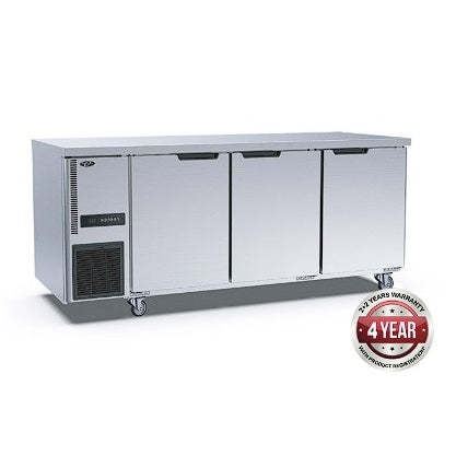 F.E.D. Thermaster TL1800BT-3D Stainless Steel Triple Door Workbench Freezer Mattys