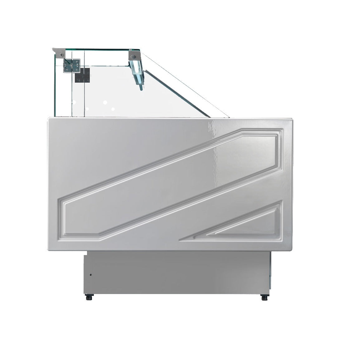 TMDR-0920B Series MR 2000mm Wide Deli Display with Storage and Castors Tecnodom