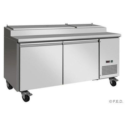 F.E.D. Temperate Thermaster Tropicalised Two Door Pizza Prep Fridge - TPB1800 Mattys