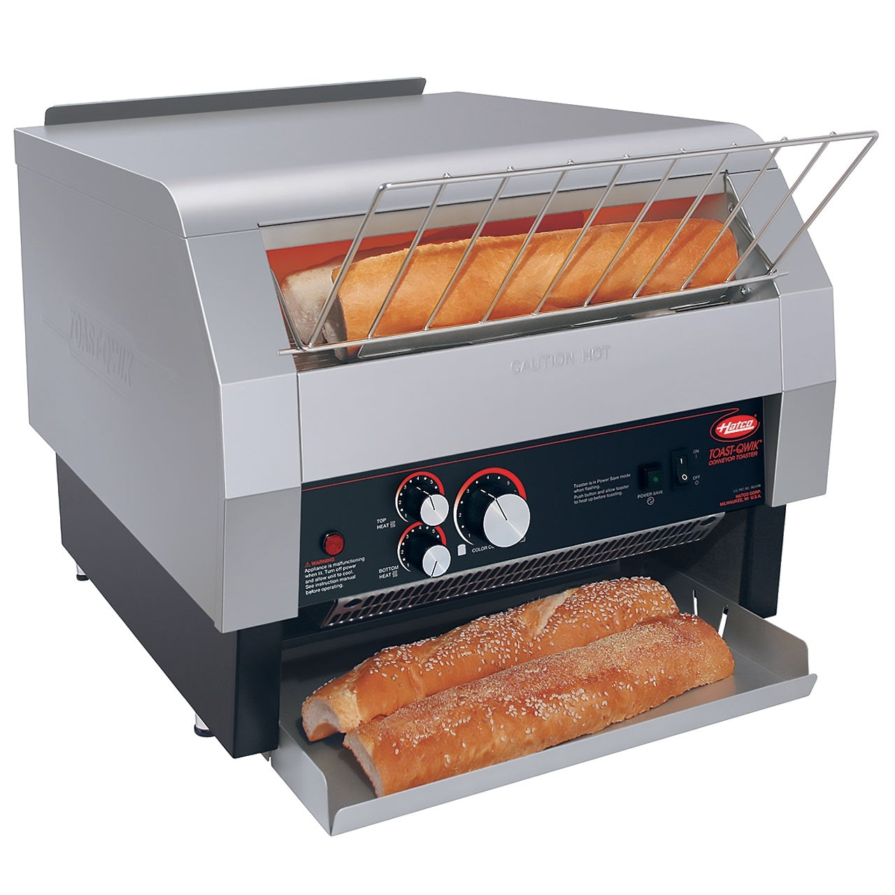 Hatco TQ-1800H Toast-Qwik Conveyor Toaster with Colorgard system up to 1200 toast slices / hour Mattys