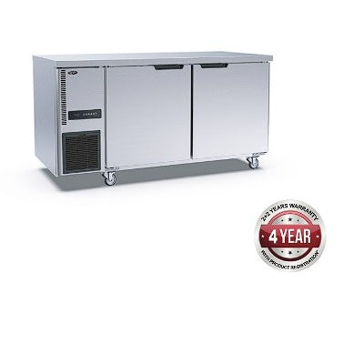 F.E.D. Temperate Thermaster TS1500BT Stainless Steel Double Door Workbench Freezer Mattys