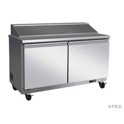 F.E.D. Temperate Thermaster Tropicalised Two Door Pizza Prep Fridge - TSB1555 Mattys