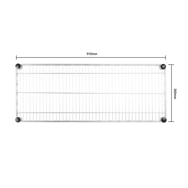Stainless Steel & Shelving Vogue Steel Wire Wall Shelf 910mm - U201 Vogue