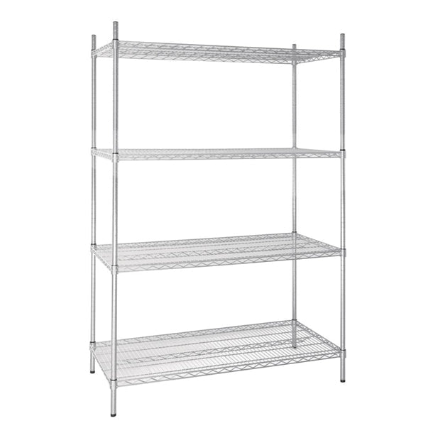Shelving Vogue 4 Tier Wire Shelving Kit 1220x610mm - U257 Vogue
