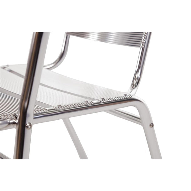 Cleaning Products Bolero Aluminium Stacking Chairs 735mm Pack of 4 - U419 Bolero