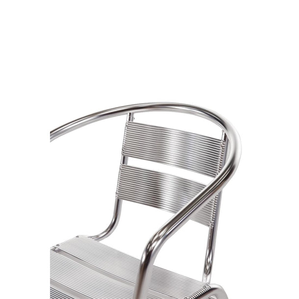 Cleaning Products Bolero Aluminium Stacking Chairs 735mm Pack of 4 - U419 Bolero